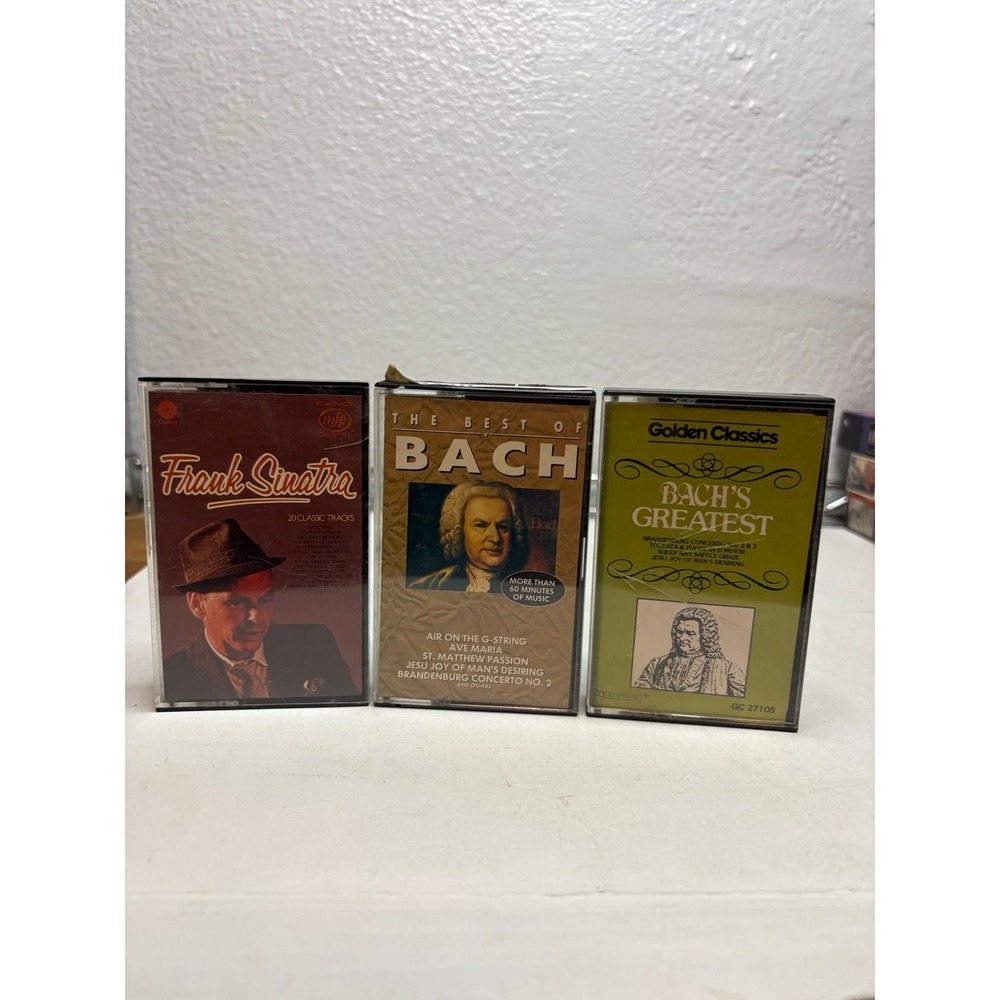 Lot of 3 Vintage Cassette Tapes: Frank Sinatra (20 Classic Tracks), The Best of